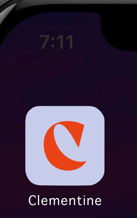 On the home screen, 7:11am.